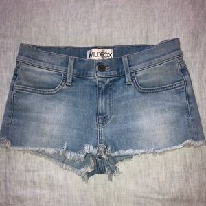 Wildfox Light Wash Denim Shorts